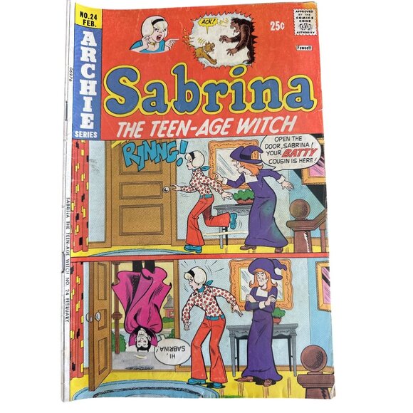 Archie Sabrina The Teenage Witch No #24 February 1975 Comic Book  Bagged Boarded - Picture 1 of 6